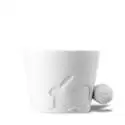 Tasse lapin avec une poignet en queue d'animal mug céramique