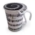 Tasse notes de musique en céramique mug avec couvercle