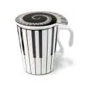 Mug piano à couvercle tasse céramique