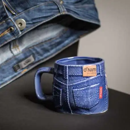 Mug original blue jean denim tasse pantalon