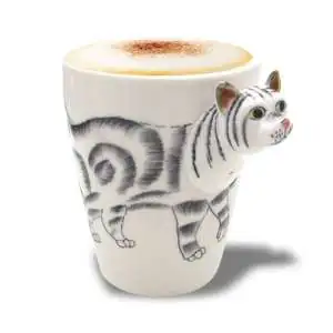 Mug tête de chat en 3D tasse animal