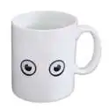 Tasse thermo-changeante yeux endormis mug thermo-réactifs