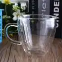 Tasse transparente double parois avec cœur à l'intérieur mug