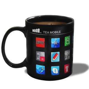 Tasse thermique applications Smartphone mug thermo-réactifs iphone