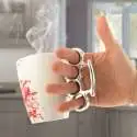 Tasse anse poing américain mug avec tache sang