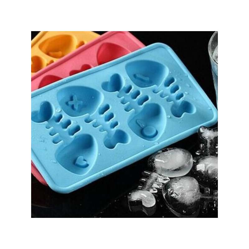 Moule chocolet et bac à glacons arêtes de poisson en silicone Totalcadeau