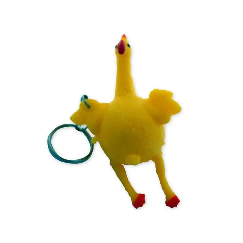 Antistress forme poulet pondeur porte clef - Totalcadeau