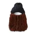 Bonnet avec longue barbe rousse