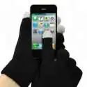 Paire de gants noir tactiles pour ecran smartphone