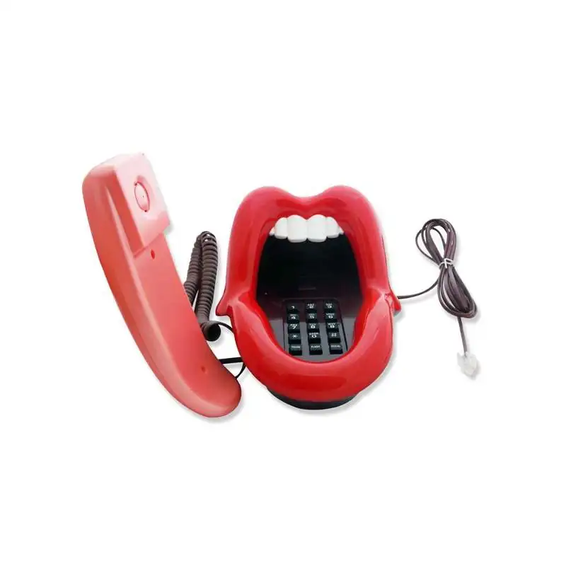 Téléphone fixe filaire original bouche sexy levre - Totalcadeau
