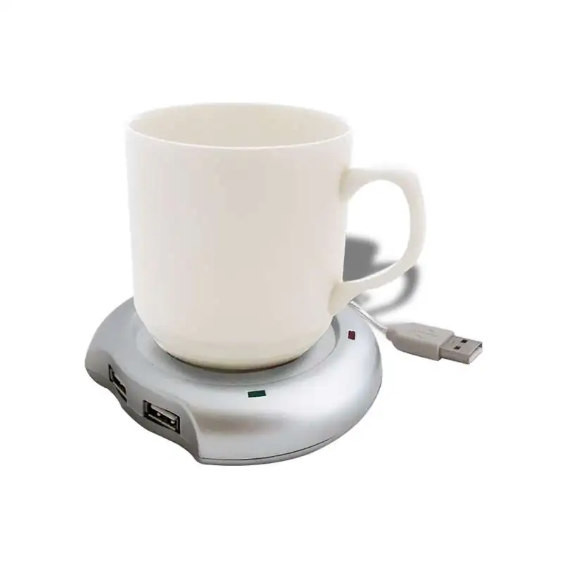 Chauffe-tasse USB et hub multiplicateur 4 ports - Totalcadeau