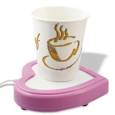 Chauffe-tasse coeur à USB pour mug et tasse