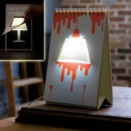 Lampe USB bloc-notes à dessiner customisable