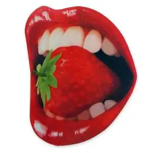 Tapis de souris informatique bouche glamour sexy et fraise