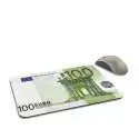 Billet de 100 euros en guise de tapis de souris