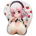 Tapis de souris 3D informatique relief manga sexy repose poignet