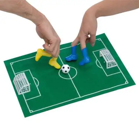 Kit de jeu de foot pour doigts 1 tapis, 4 bottes, 1 balle, 2 cages