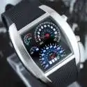 Montre LED futuriste tableau de bord de voiture