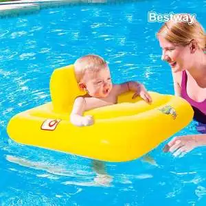 Bouée fauteuil siège gonflable pour bébés piscine mer enfant carré