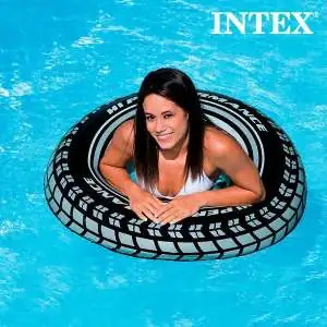 Pneu Intex Gonflable Bouée ronde pour piscine et mer