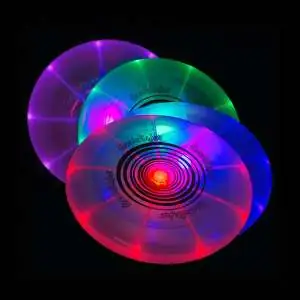 Frisbee lumineux LED