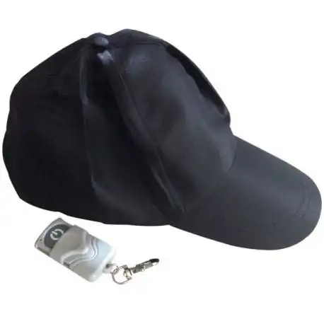 Casquette camera espion noire espionne 4Go télécommandé