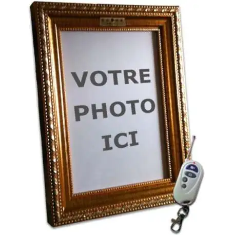 Cadre photo élégant camera espion espionnage