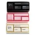 Kit accessoires bureau clavier : brossette, perforatrice, agrafeuse