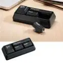 Kit accessoires bureau clavier : brossette, perforatrice, agrafeuse