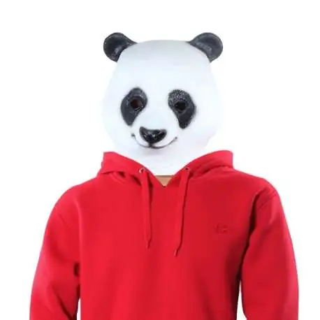 Masque tête de panda costume déguisement latex