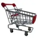 Chariot caddie range fournitures de supermarché miniature pour bureau