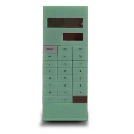 Calculatrice de poche avec pince à documents