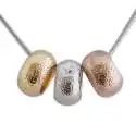 Collier 3 anneaux aux 3 couleurs de l'or