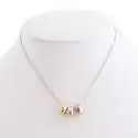 Collier 3 anneaux aux 3 couleurs de l'or