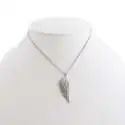 Collier avec pendentif strass en forme d'aile