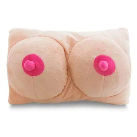 Coussin peluche grosse poitrine oreiller poitrine