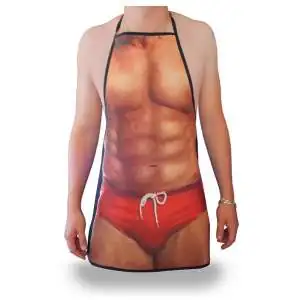 Tablier humoristique pour homme sexy maillot de bain drole marrant