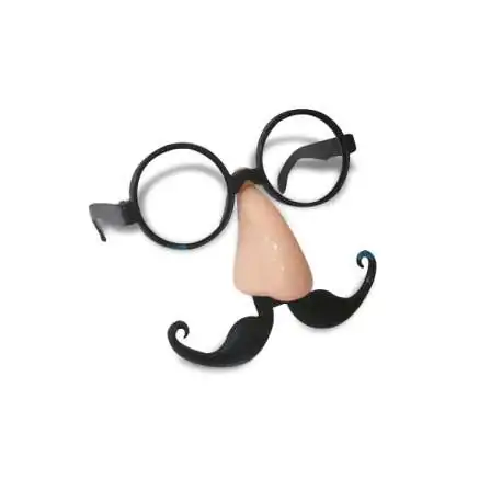 Masque lunettes nez moustache