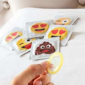 Pack de 6 préservatifs émoticones