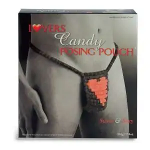 String homme bonbons comestibles avec coeur sexy