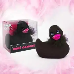 Sextoy en forme de canard vibrant en fourrure