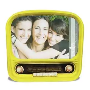 Cadre photo radio vintage colorée