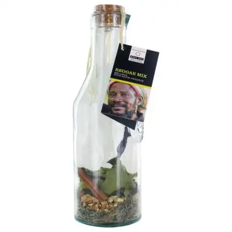 Mélange d'ingrédients en carafe pour boisson Reggae Mix