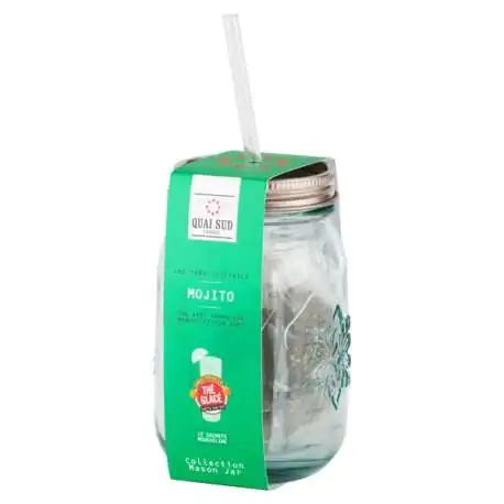 Lot de 12 sachets de thé vert au goût Mojito