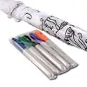 Parapluie motif poissons pour enfants parapluie à colorier, 5 feutres