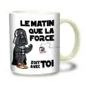 Mug Dark Vador le matin que la force soit avec toi tasse originale