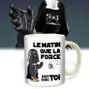 Mug Dark Vador le matin que la force soit avec toi tasse originale