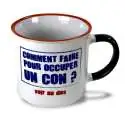 Tasse avec inscription comment occuper un con mug originales