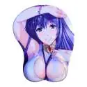 Tapis de Souris 3 D sexy en Relief Manga Coquine Soutien-gorge bleu