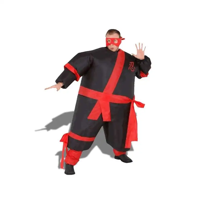 Déguisement ninja gonflable costume samourai avec bandeau - Totalcadeau